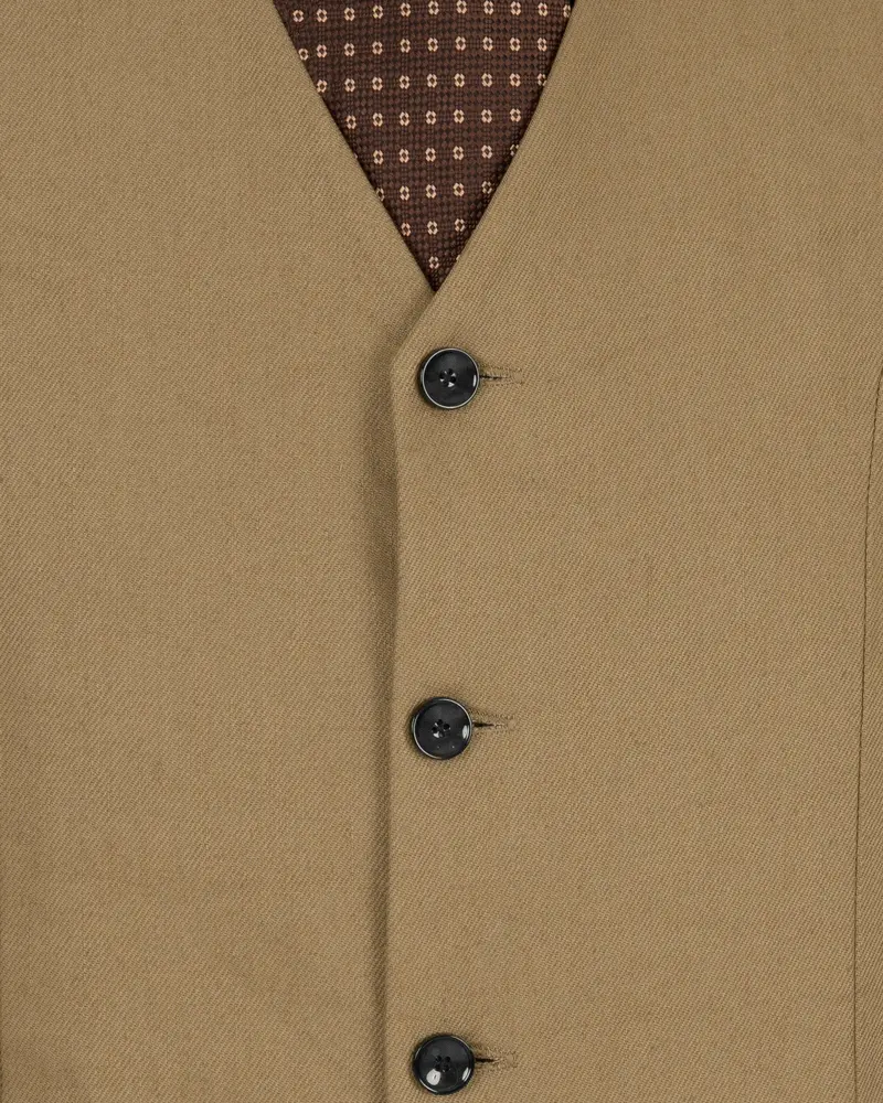 Barley Corn Brown Premium Cotton Waistcoat 5