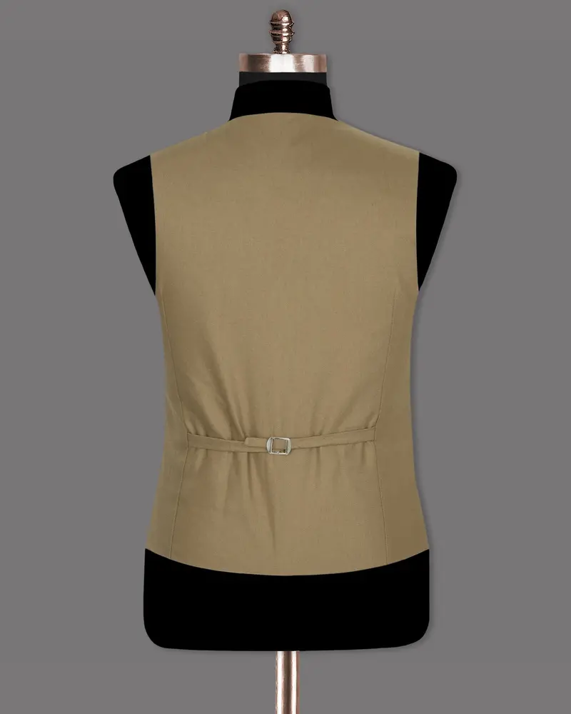 Barley Corn Brown Premium Cotton Waistcoat 6