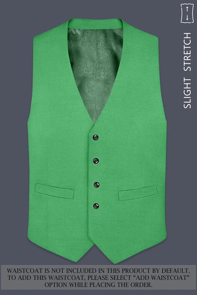 Baron-Chateau Green Wool Rich Slight Stretch Double Breasted Suit 16