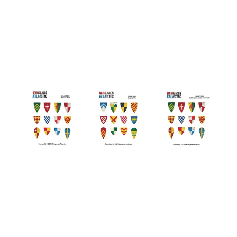 Barons' War Shield Decals (01) 2