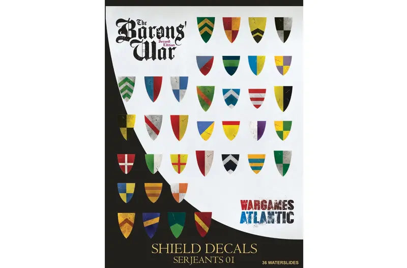 Barons' War Shield Decals (03): Serjeants 01 1