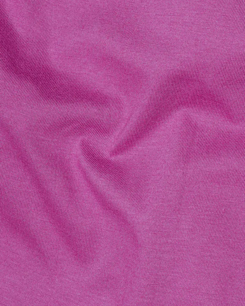 Bashful Pink Rubber Printed Super Soft Organic Cotton Sweatshirt 4