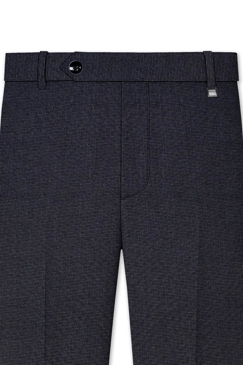 Bastille Dark Grey Textured Pant 4