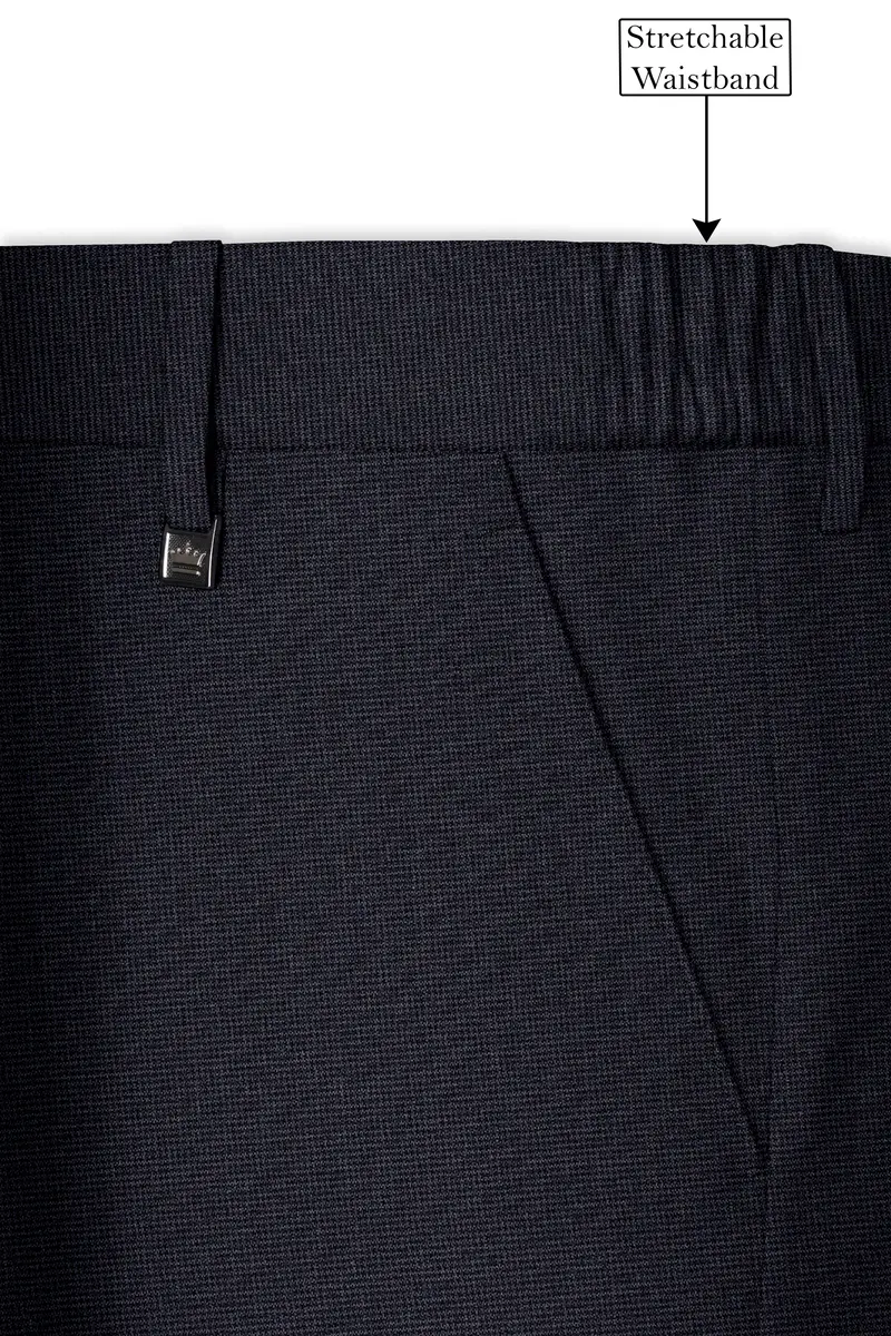 Bastille Dark Grey Textured Pant 6