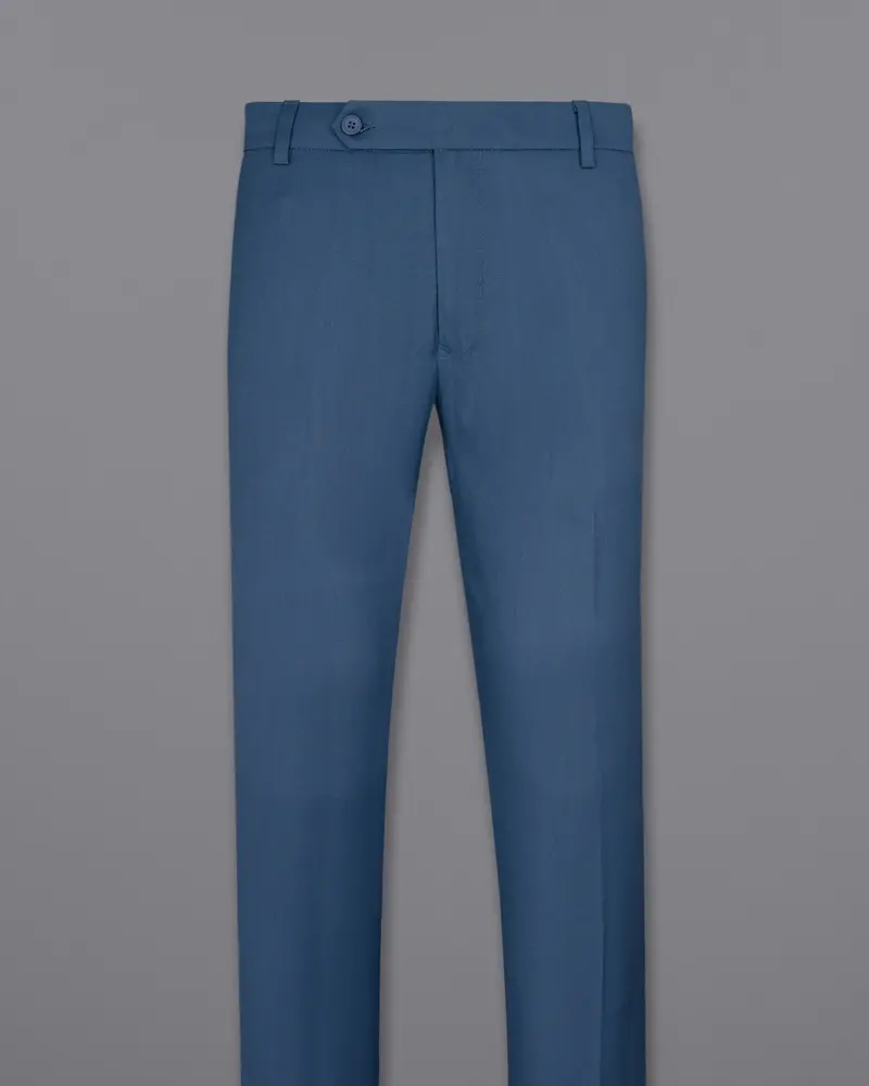 Bay Of Many Blue Wool Rich Pant 4