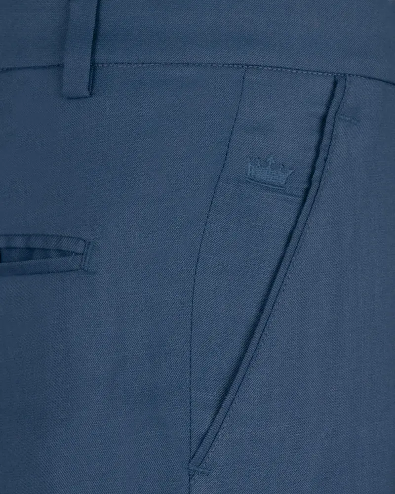 Bay Of Many Blue Wool Rich Pant 5