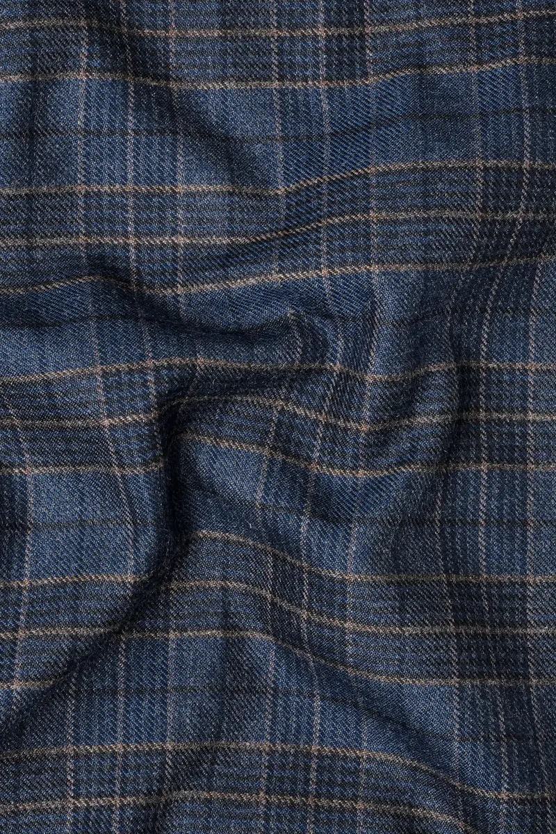 Bayoux Blue And Ironside Gray Plaid Waistcoat 3