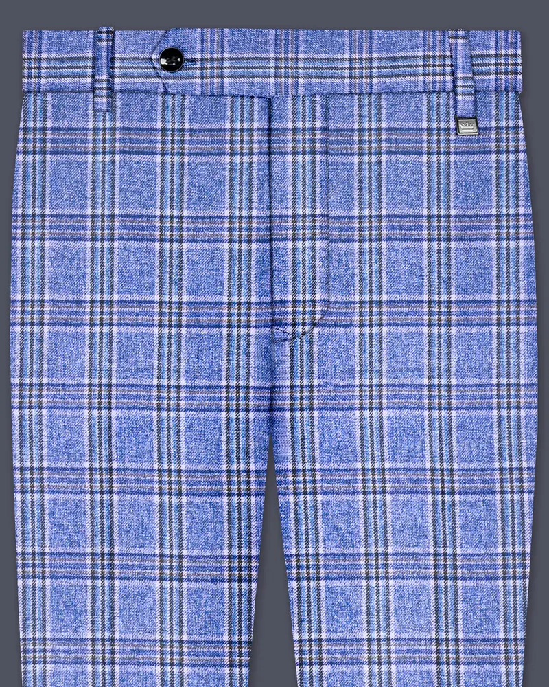 Bayoux Blue Plaid Pant 1