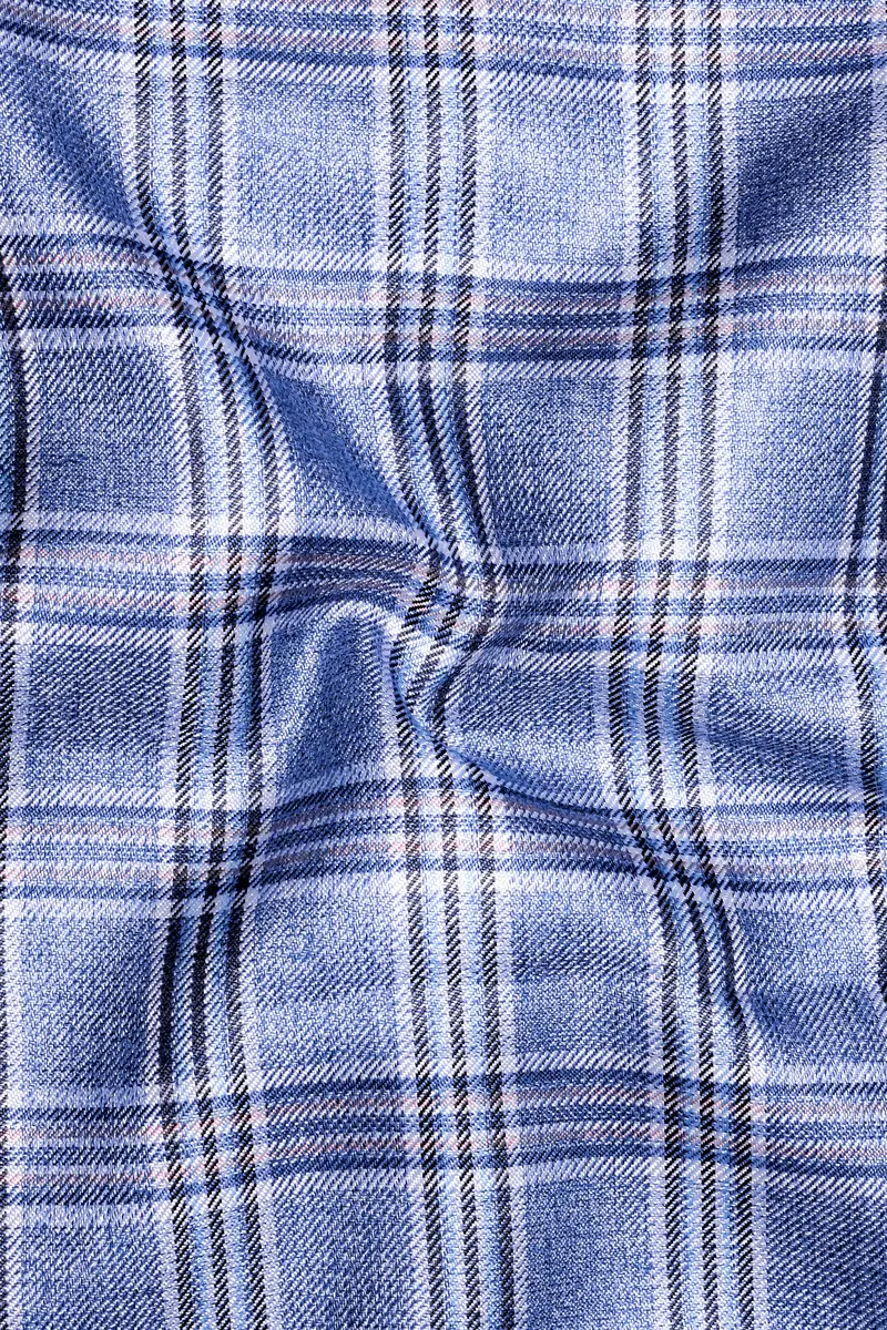 Bayoux Blue Plaid Pant 3