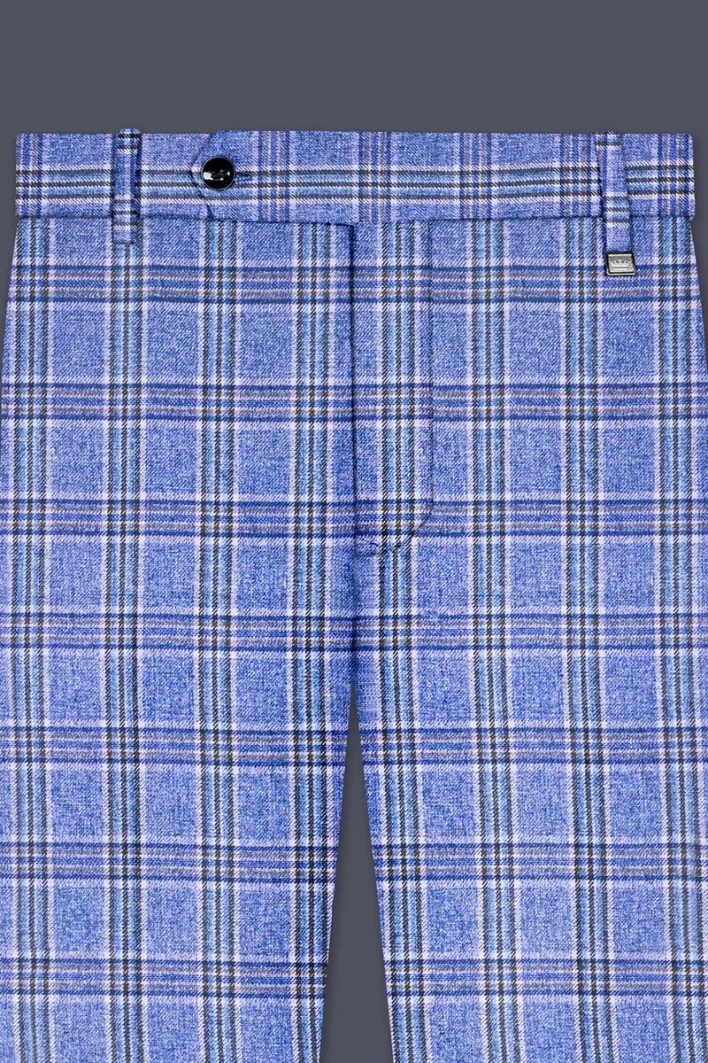 Bayoux Blue Plaid Pant 4