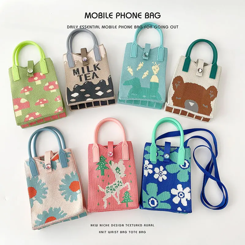 Bear Mini Crossbody Knitted Bag 1