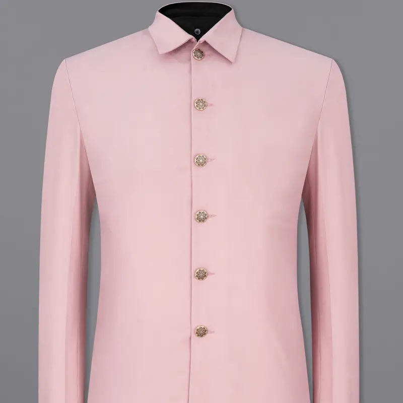 Beauty Bush Pink Bandhgala Designer Blazer 1