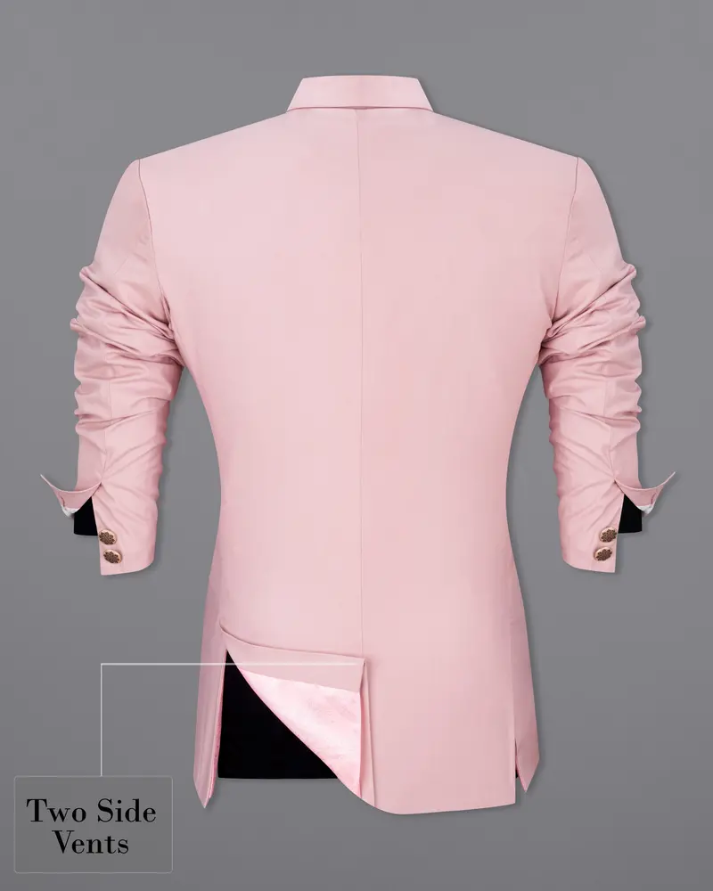 Beauty Bush Pink Bandhgala Designer Blazer 7