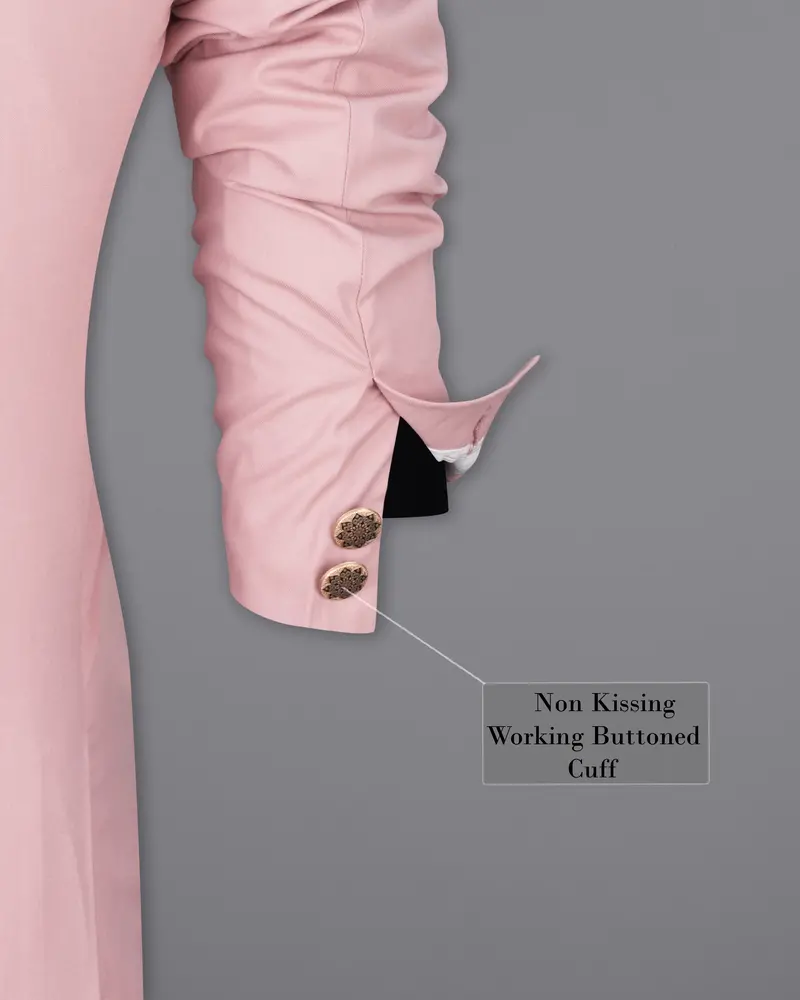 Beauty Bush Pink Bandhgala Designer Blazer 8