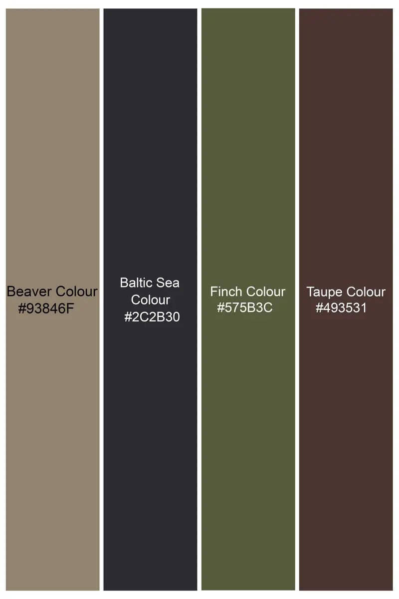 Beaver Brown And Finch Green Camouflage Premium Cotton Designer Blazer 7