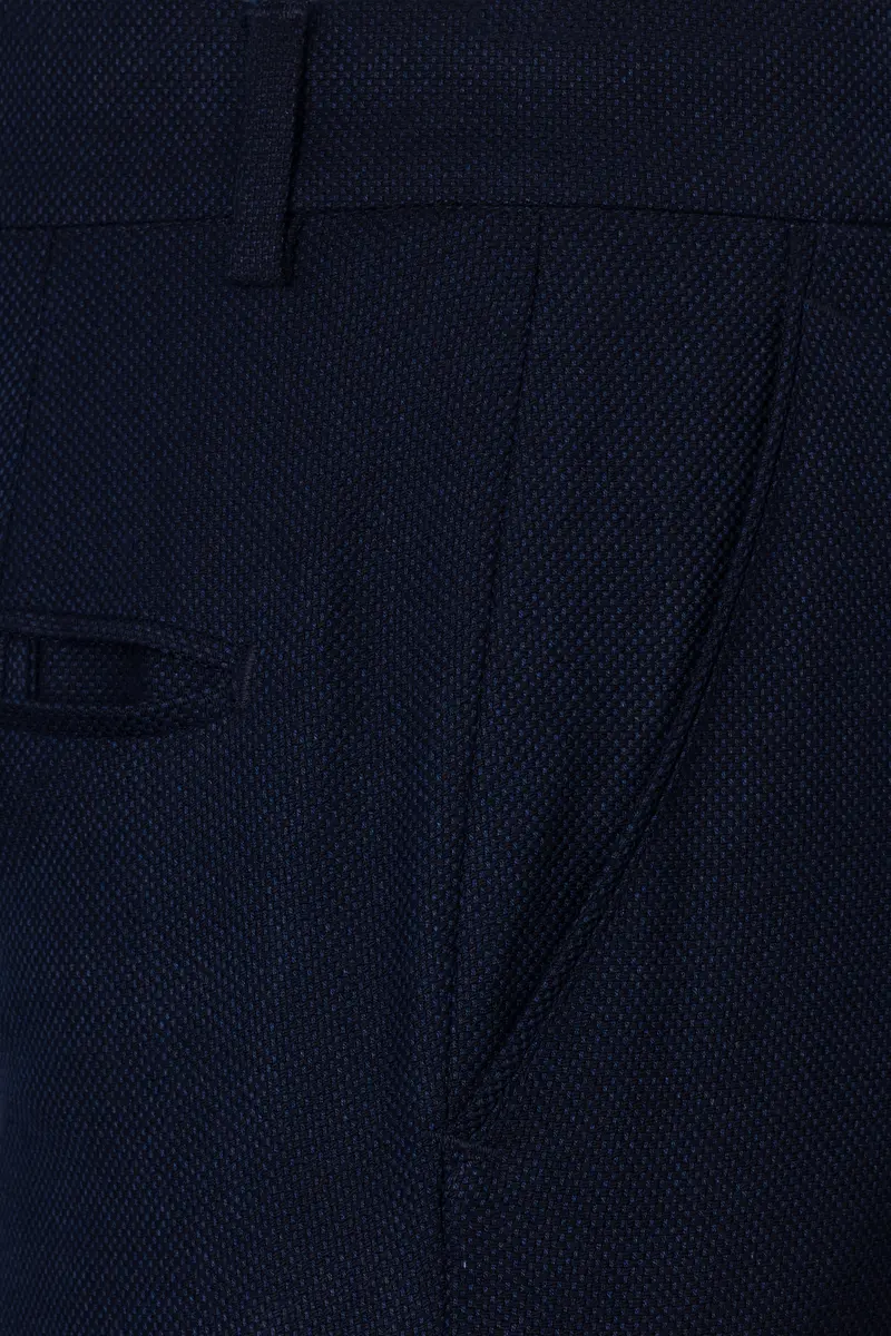 Berkeley Blue Wool Rich Cross Placket Bandhgala Suit 7