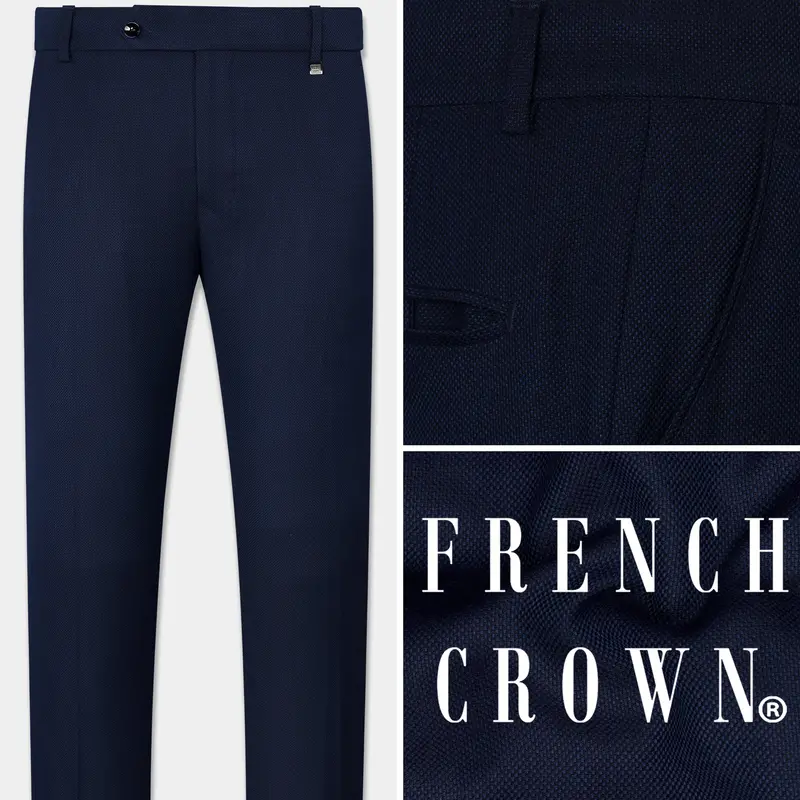 Berkeley Blue Wool Rich Pant 1