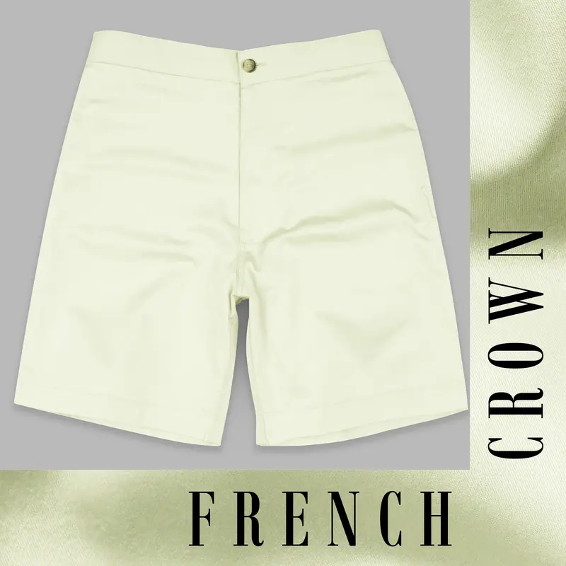 Beryl Green Subtle Sheen Super Soft Premium Cotton Shorts 1
