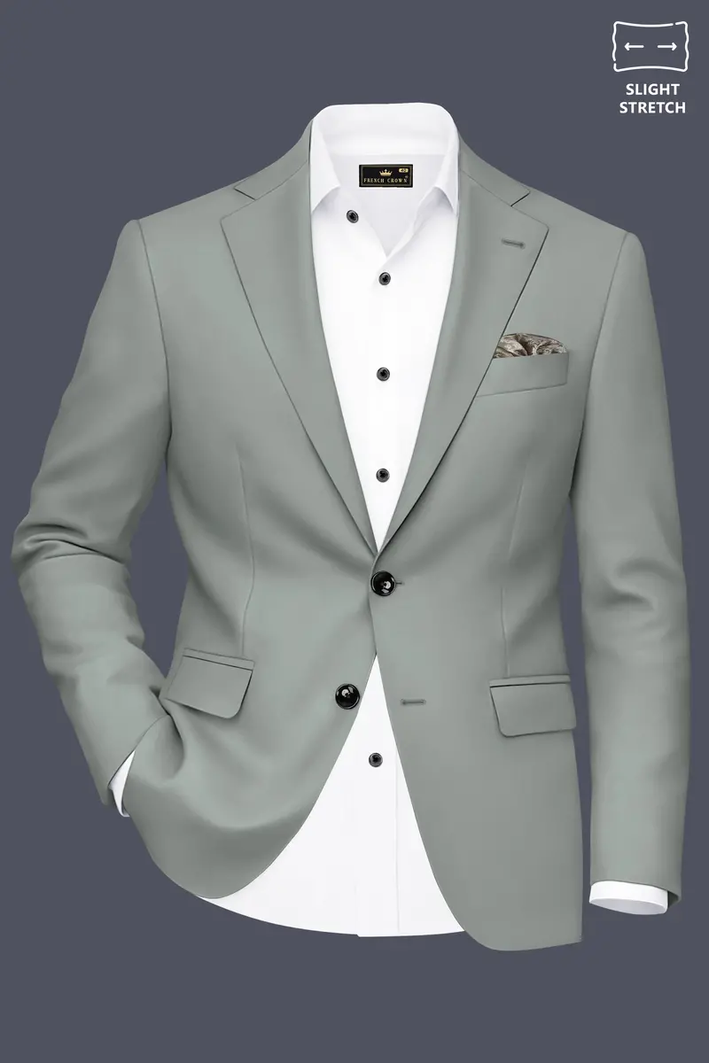 Beryl-Regent Green Slight Stretch Subtle Sheen Poly-Viscose Single Breasted Suit 10