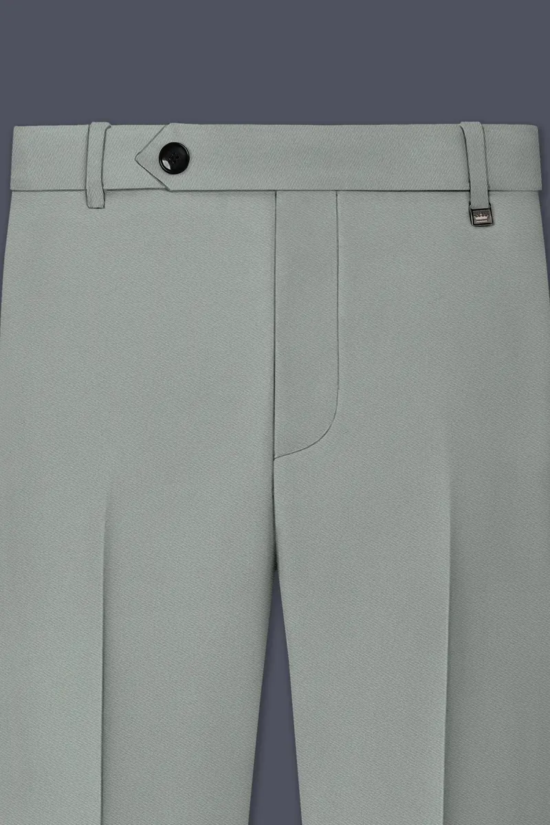 Beryl-Regent Green Slight Stretch Subtle Sheen Poly-Viscose Single Breasted Suit 12