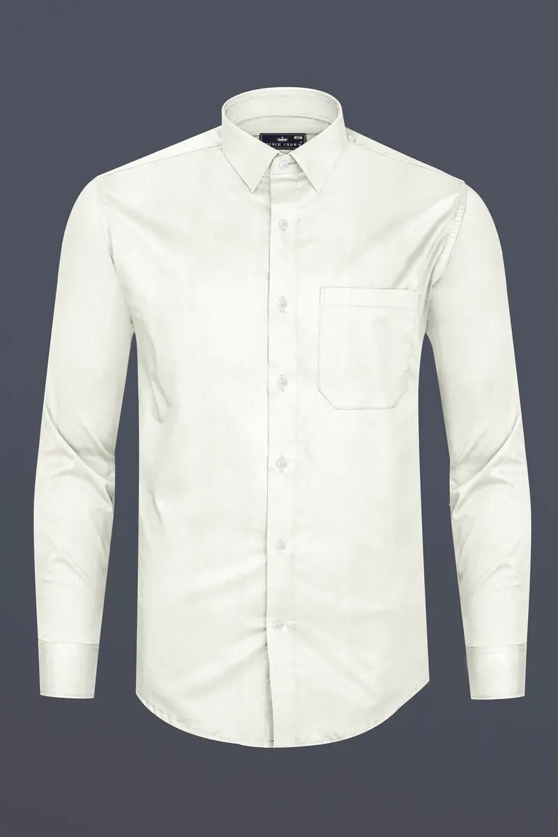 Bianca Cream Heavyweight Corduroy Shirt 4