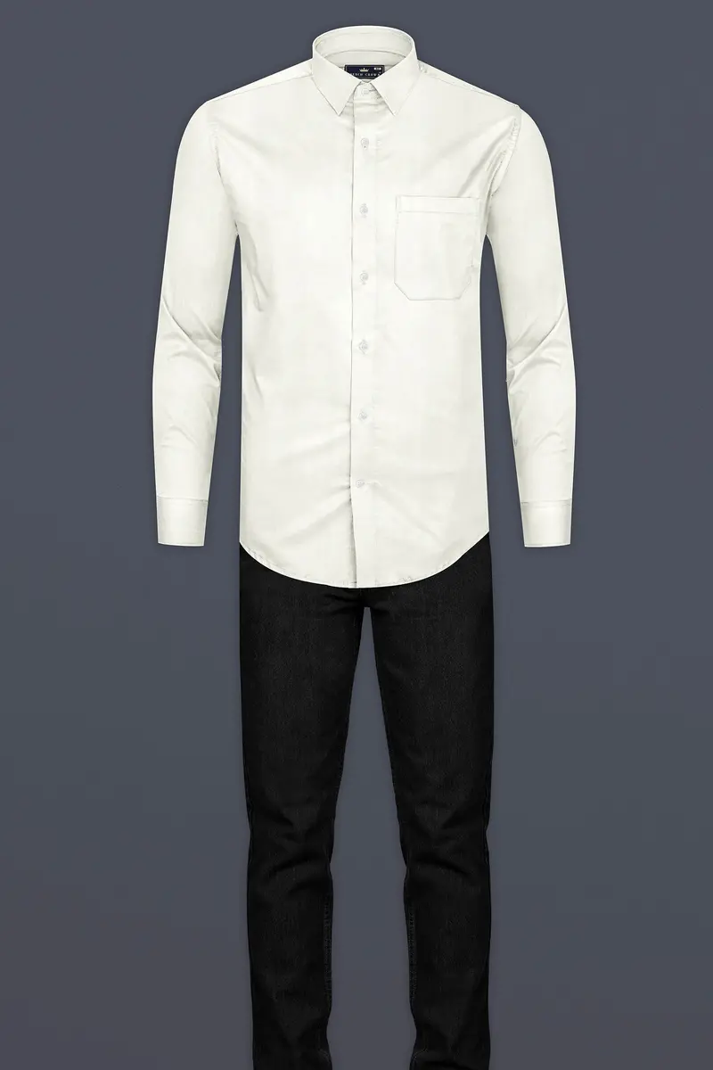 Bianca Cream Heavyweight Corduroy Shirt 6