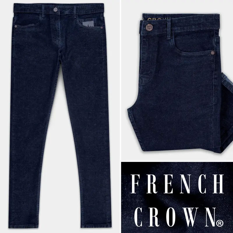Big Stone Blue Clean Look Stretchable Denim 1
