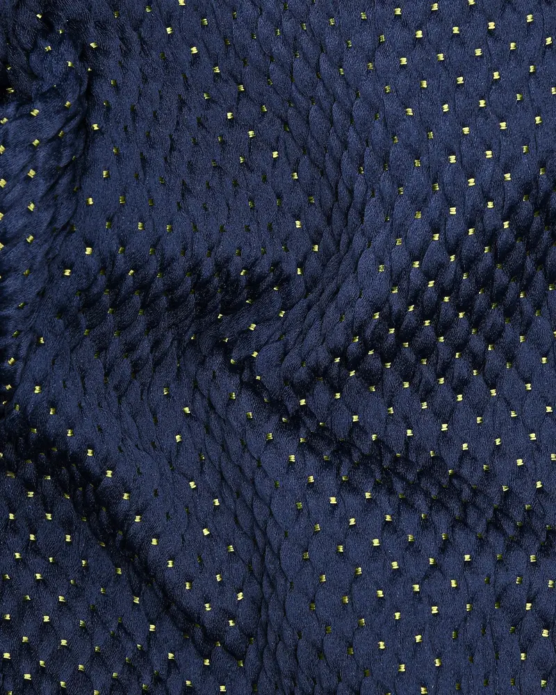 Big Stone Blue Jacquard Designer Nehru Jacket 3