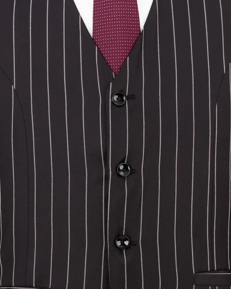 Birch Brown Striped Waistcoat 5