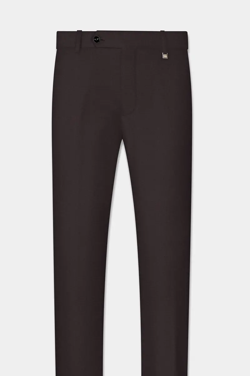 Birch Brown Wool Rich Pant 2
