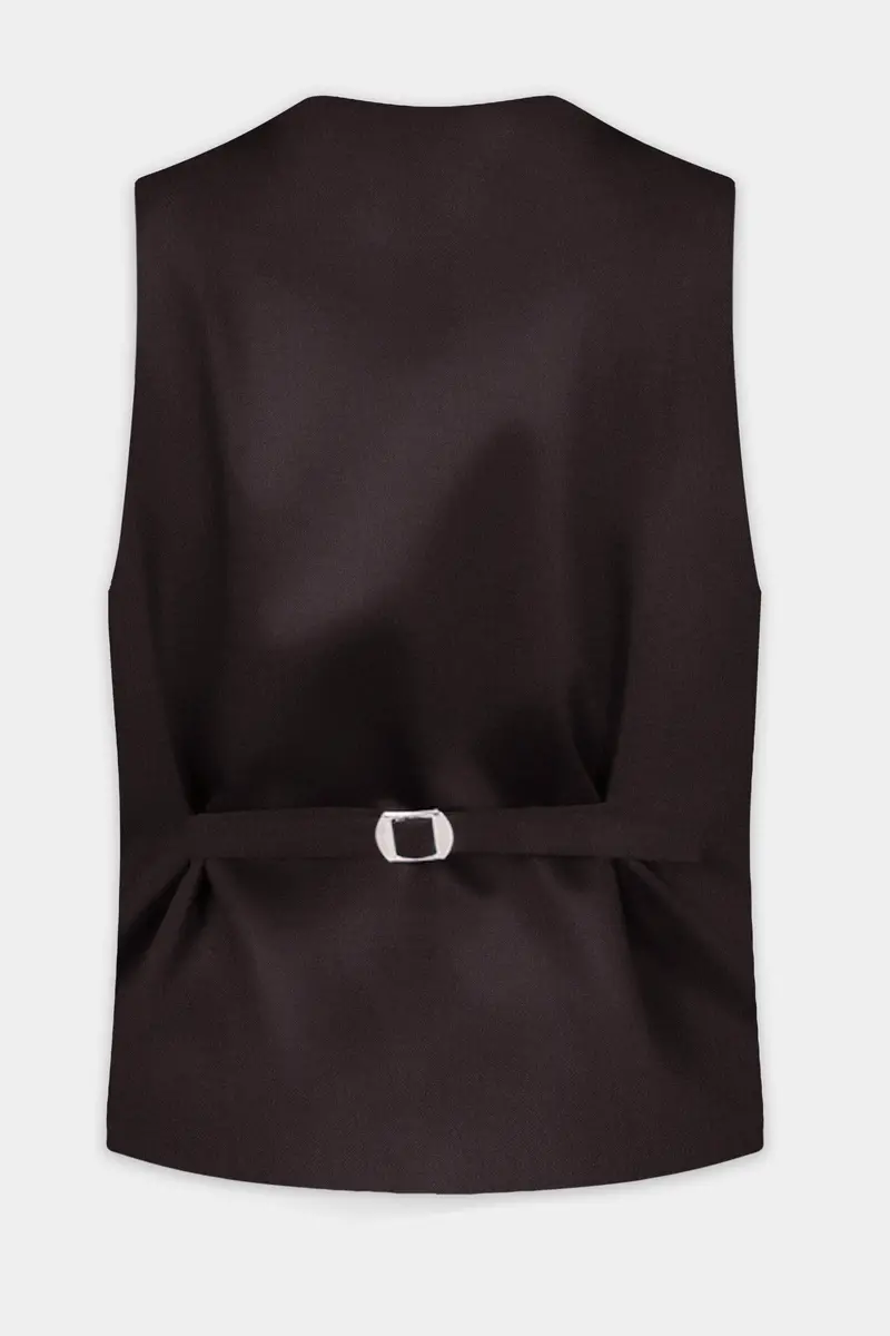 Birch Brown Wool Rich Waistcoat 4