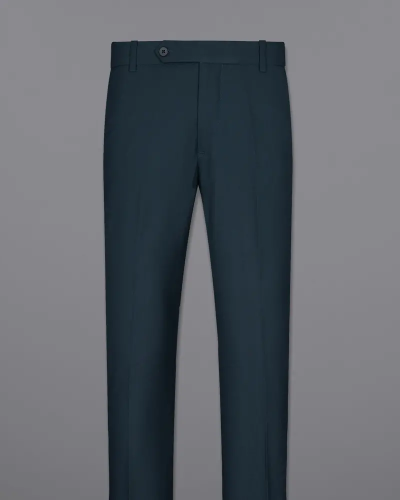 Biscay Blue Wool Rich Pant 4