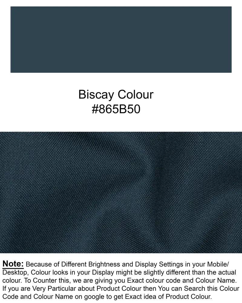Biscay Blue Wool Rich Pant 7