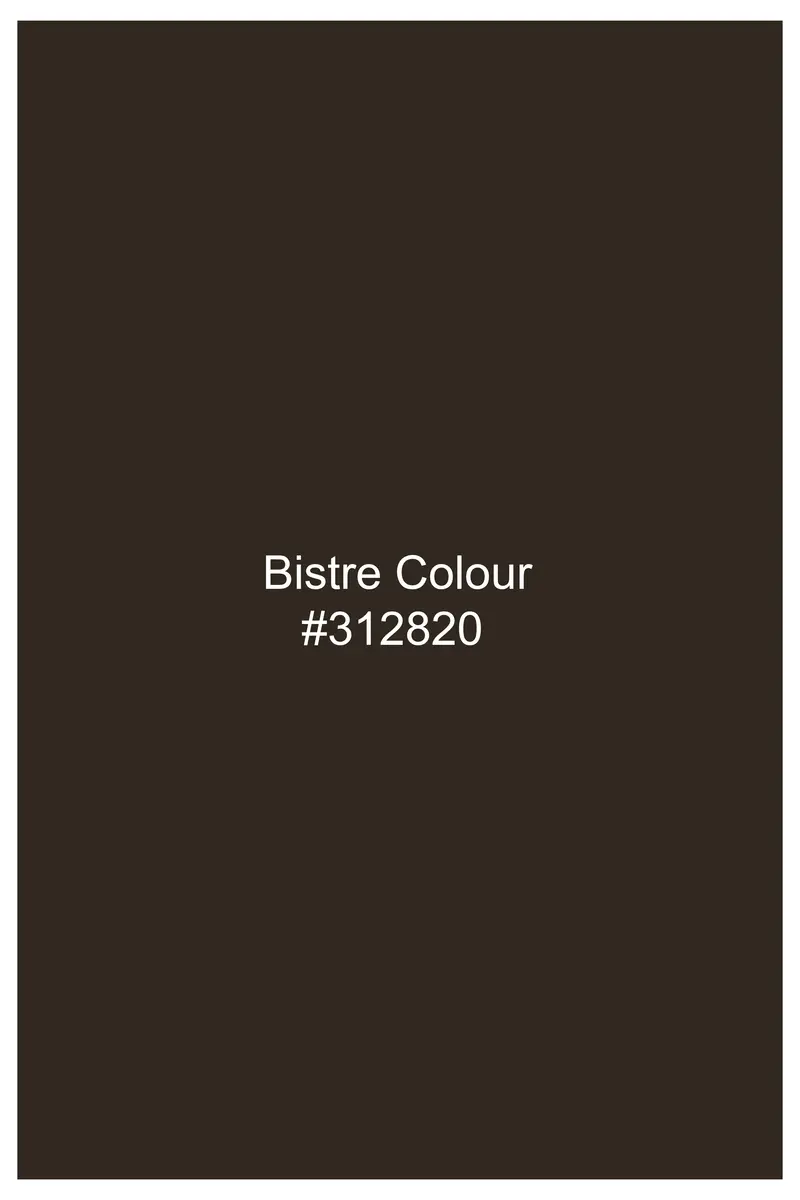 Bistre Brown Flannel Designer Overshirt 7