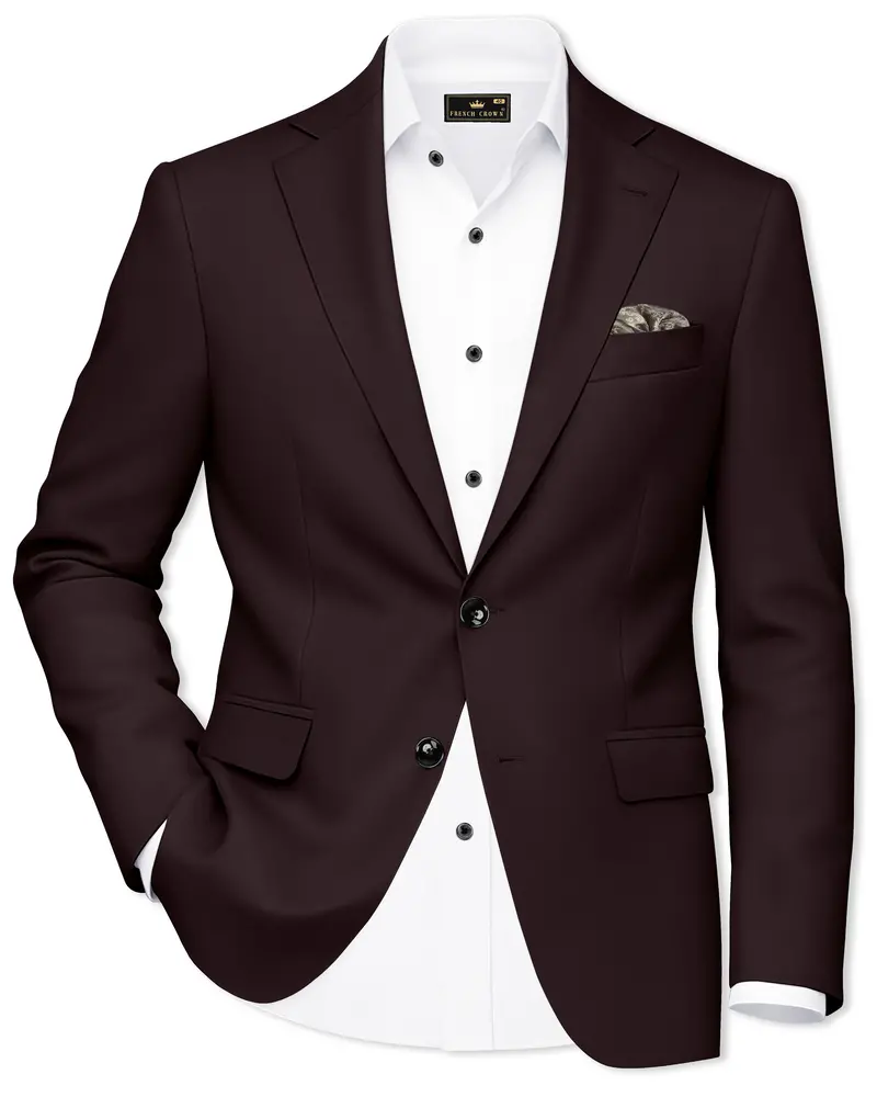 Bistre Brown Single Breasted Blazer 1