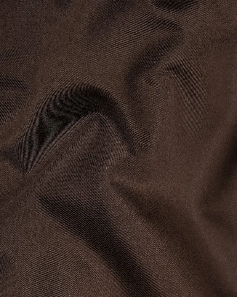 Bistre Solid Brown Pant 3