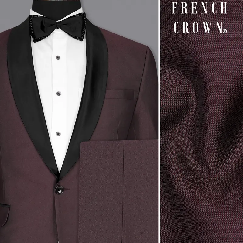 Bistre Wine Tuxedo Suit 1