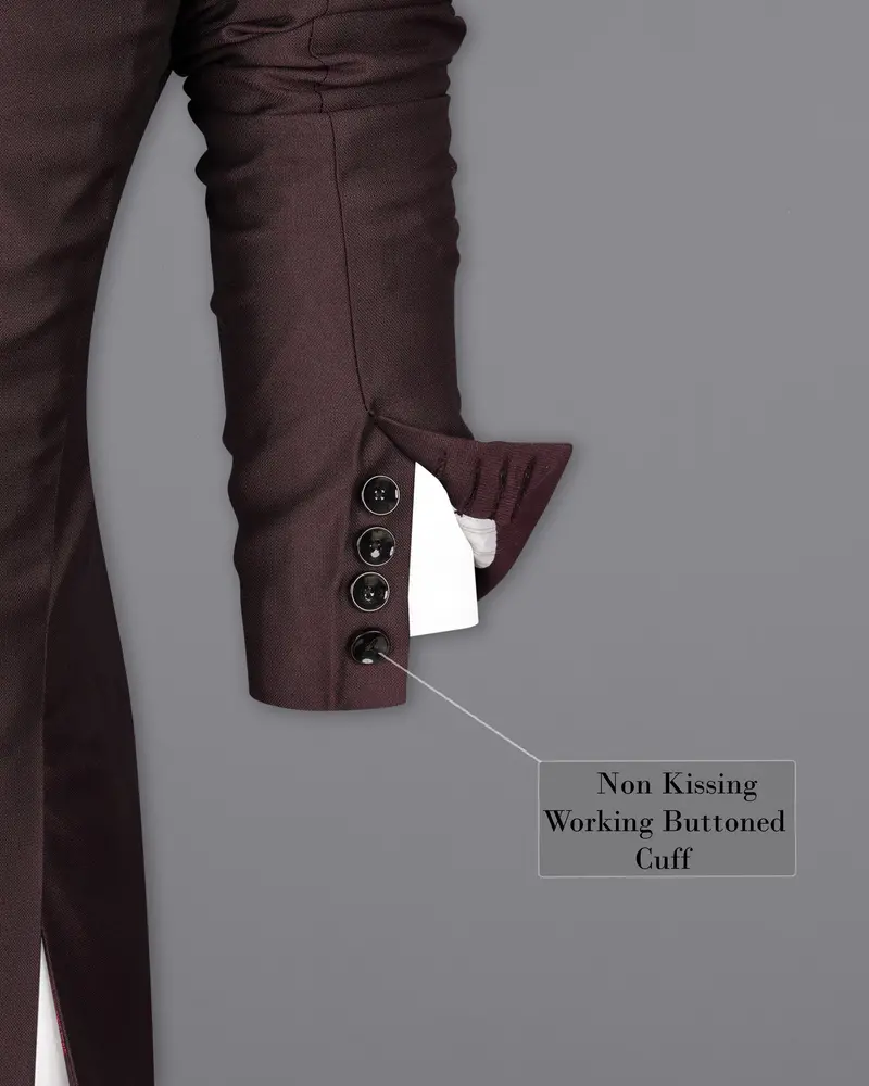 Bistre Wine Tuxedo Suit 11