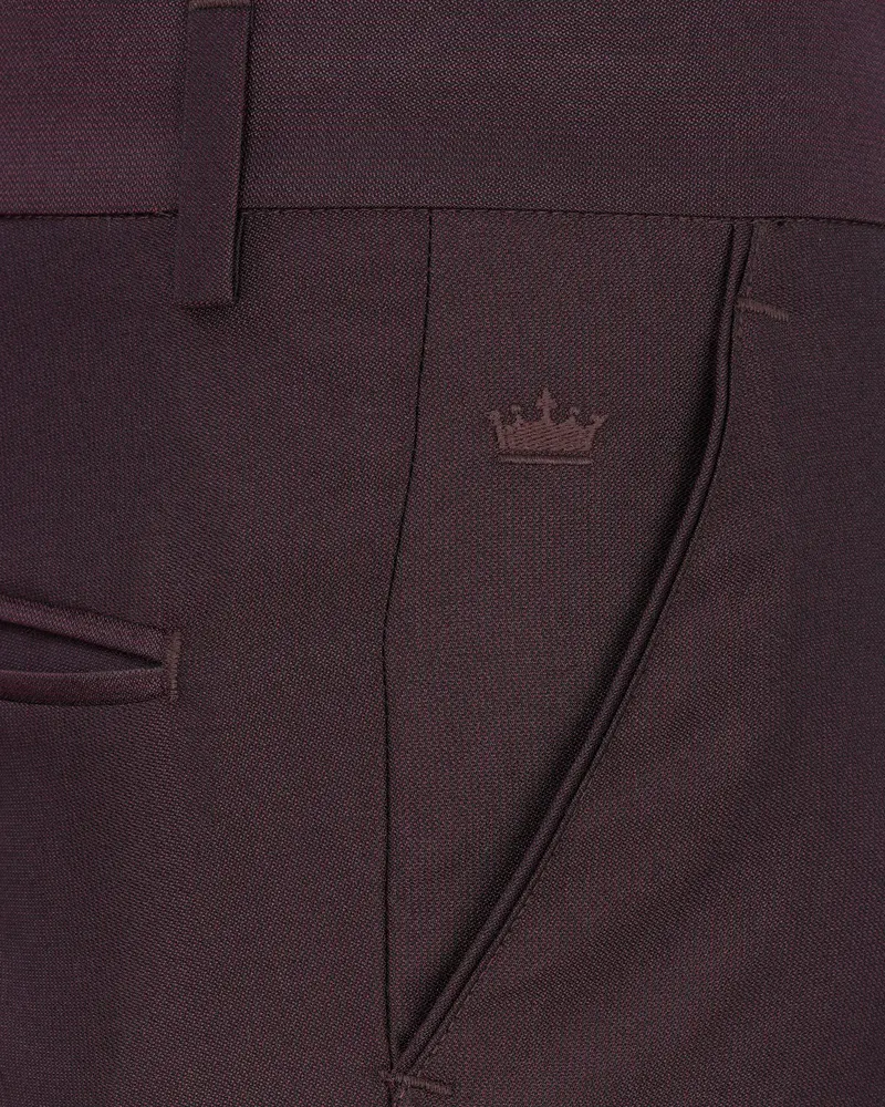 Bistre Wine Tuxedo Suit 14