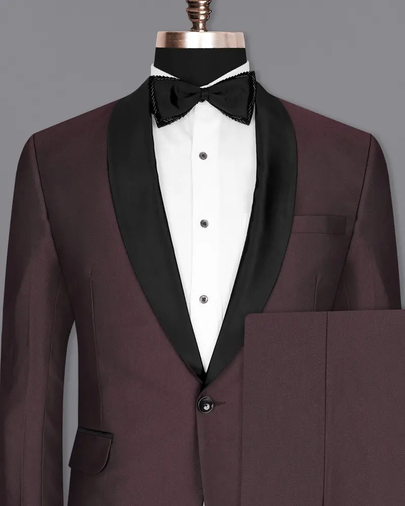 Bistre Wine Tuxedo Suit 2