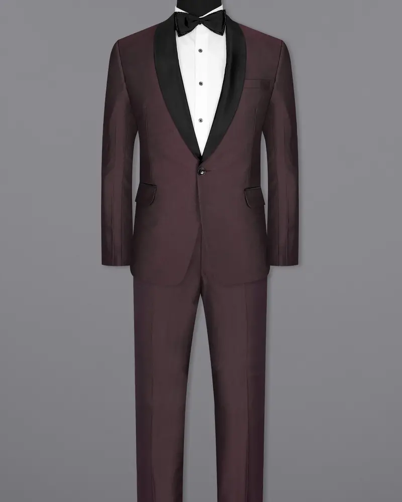 Bistre Wine Tuxedo Suit 4