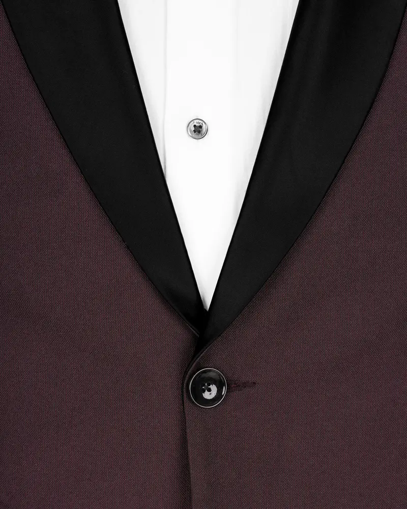 Bistre Wine Tuxedo Suit 5