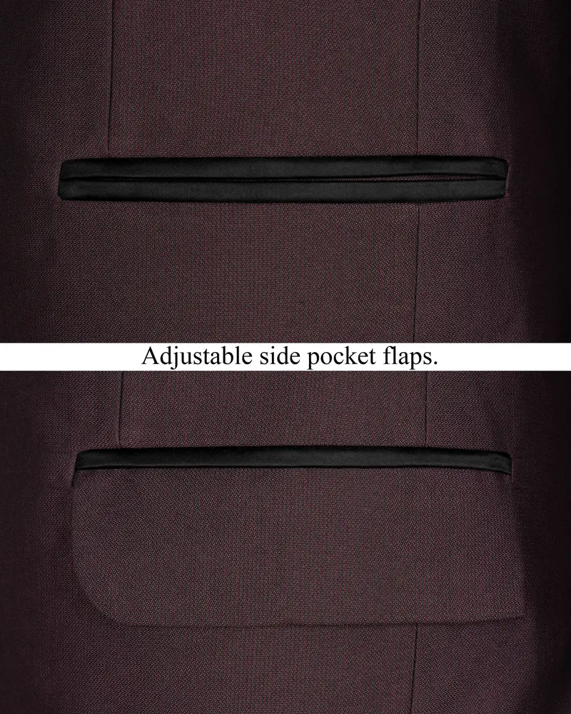 Bistre Wine Tuxedo Suit 6