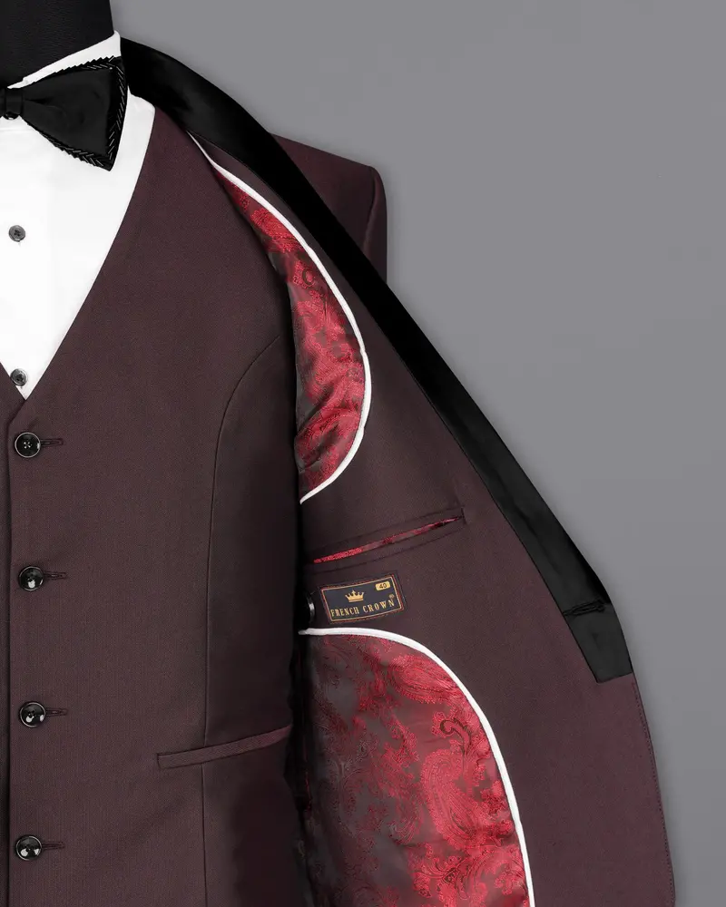 Bistre Wine Tuxedo Suit 8