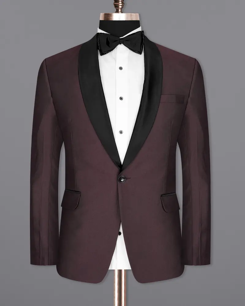 Bistre Wine Tuxedo Suit 9