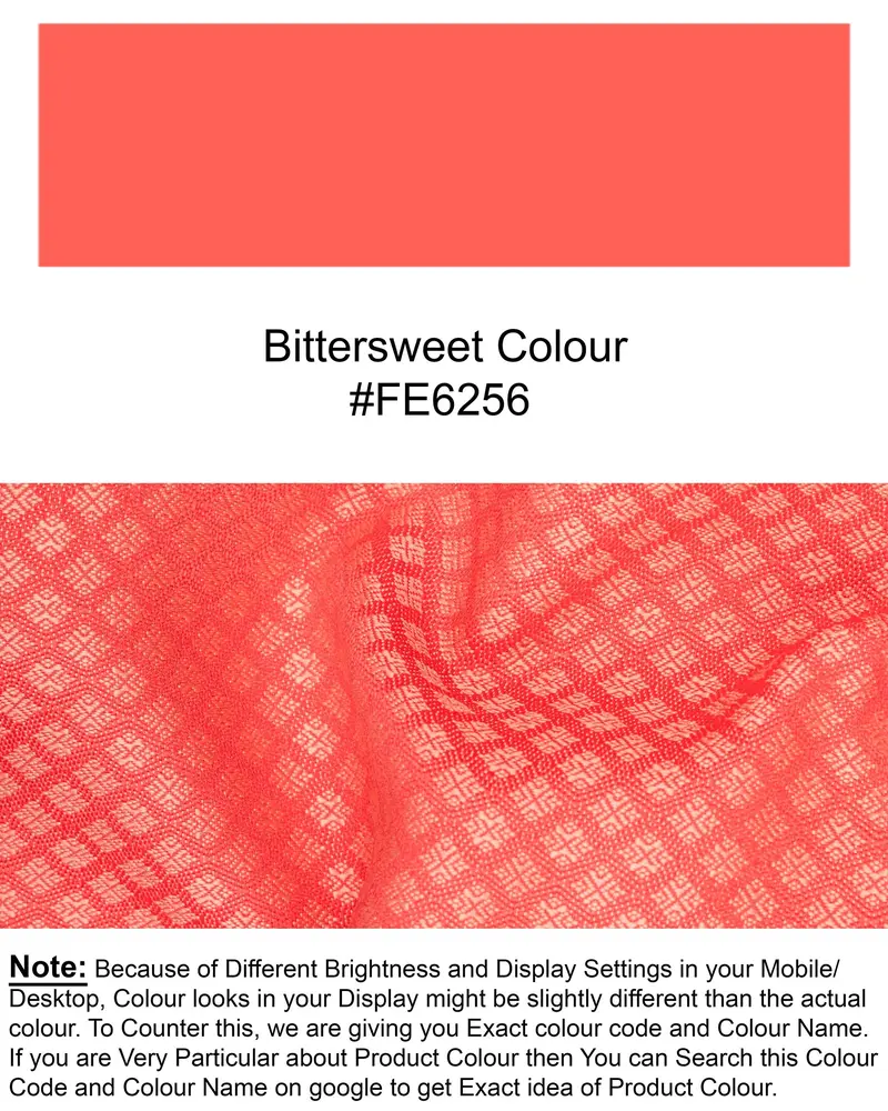 Bittersweet Pink Textured Waistcoat 8