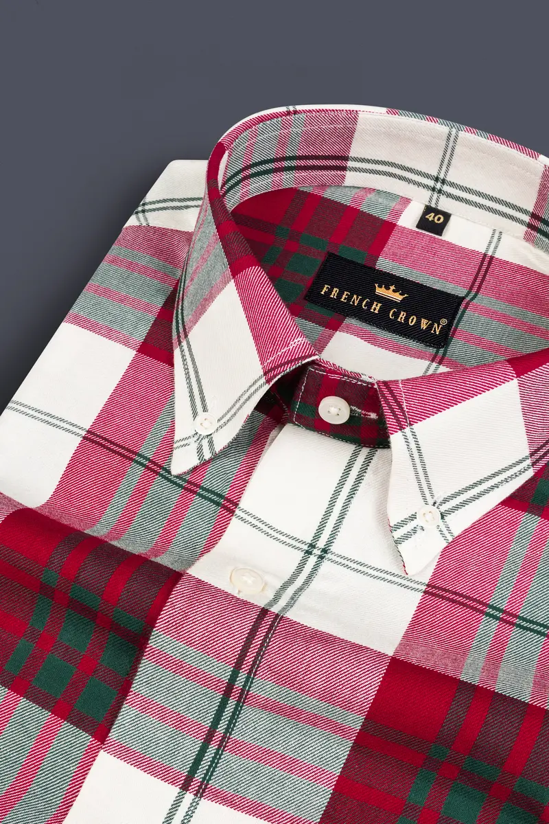 Bizarre Twill Plaid Premium Cotton Shirt 1