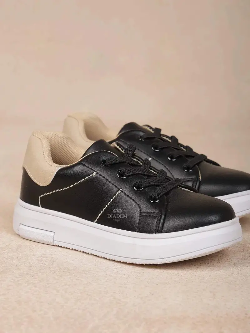 Black Casual Sneakers For Boys 4
