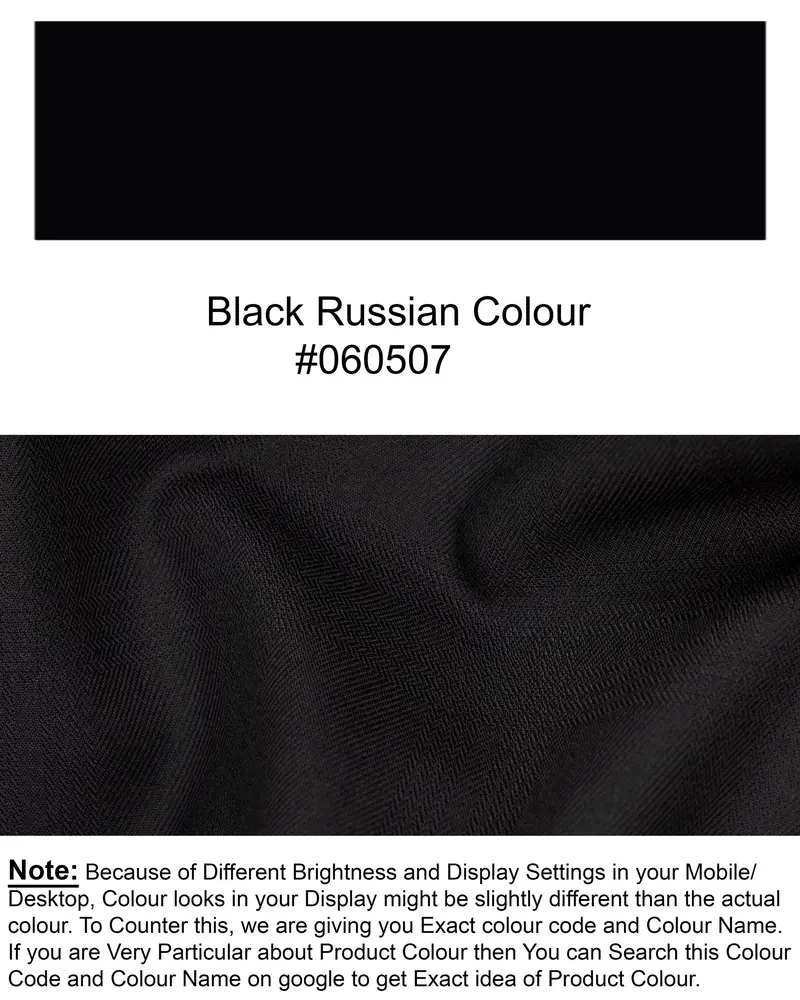 Black Russian Wool Rich Waistcoat 7