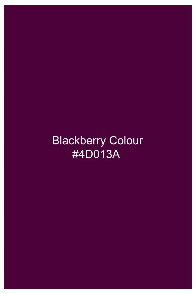 Blackberry Purple Velvet Thread And Sequin Embroidered Bandhgala Jodhpuri 8